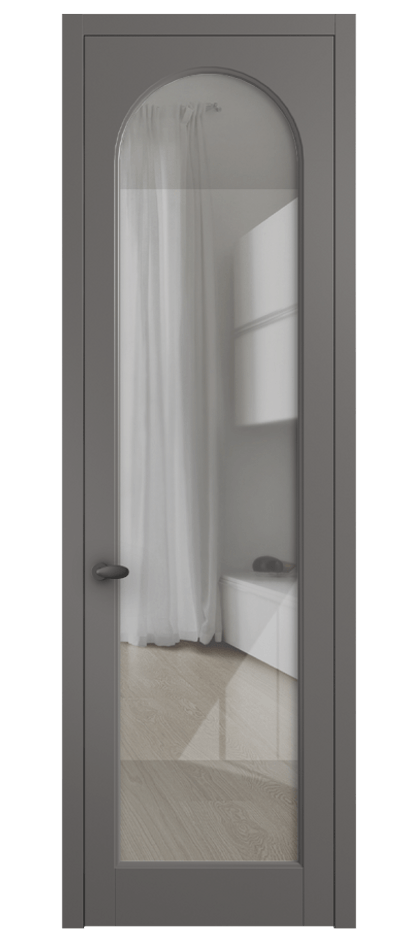 Межкомнатная дверь Palazzo 6804 Матовый классический серый Рефлективное прозрачное стекло "Stopsol", калёное Цена 5600 Br | Volhovec