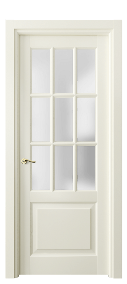Межкомнатная дверь Лигнум 0748 Матовый молочно-белый Сатинированное стекло Цена 6420 Br | Volhovec