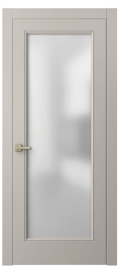 Межкомнатная дверь Linea 8300 Матовый светло-бежевый Сатинированное стекло Цена 3990 Br | Volhovec