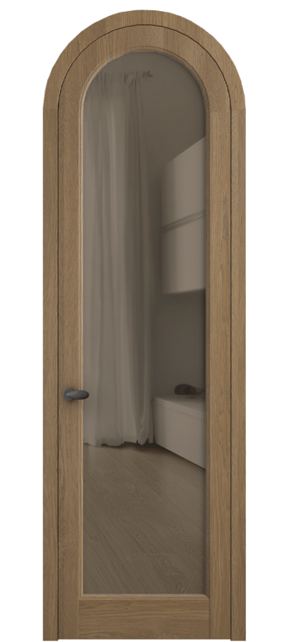 Межкомнатная дверь Палаццо 6814 Дуб мускатный матовый Прозрачное бронзовое стекло, триплекс Цена 11000 Br | Volhovec