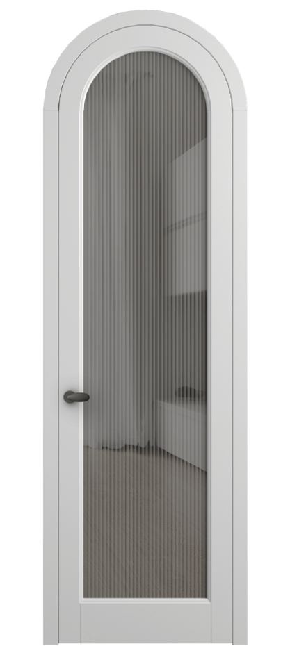 Дверь межкомнатная Palazzo 6814 Матовый белоснежный Рифлёное серое стекло "Moru", триплекс, 8 мм 0536R МБЛ Цена 6700 Br Наличники уже входят в базовый комплект. Фабрика дверей Волховец 8 (800) 551 43 19 Межкомнатная дверь Palazzo 6814 Матовый белоснежный Рифлёное серое стекло "Moru", триплекс, 8 мм Цена 6700 Br | Volhovec