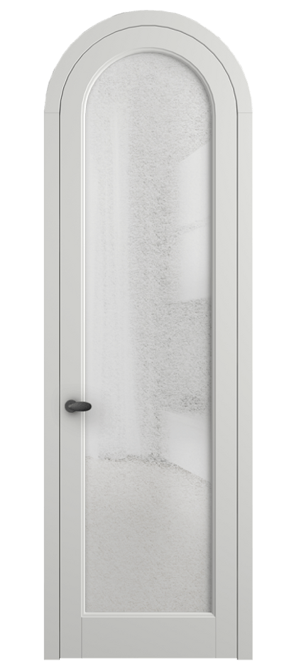 Межкомнатная дверь Палаццо 6814 Матовый светло-серый Фактурное стекло "Лёд", триплекс Цена 7000 Br | Volhovec