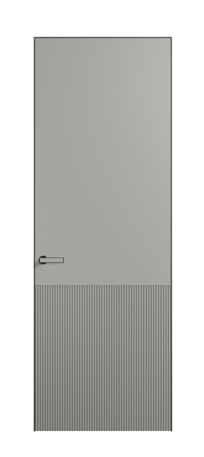 Межкомнатная дверь Вельвет 8204 Матовый нейтральный серый. Цена 3000  | Volhovec