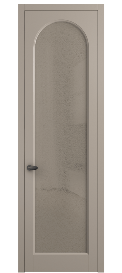 Межкомнатная дверь Palazzo 6804 Матовый бисквитный Фактурное бронзовое стекло "Лёд", триплекс Цена 5500 Br | Volhovec