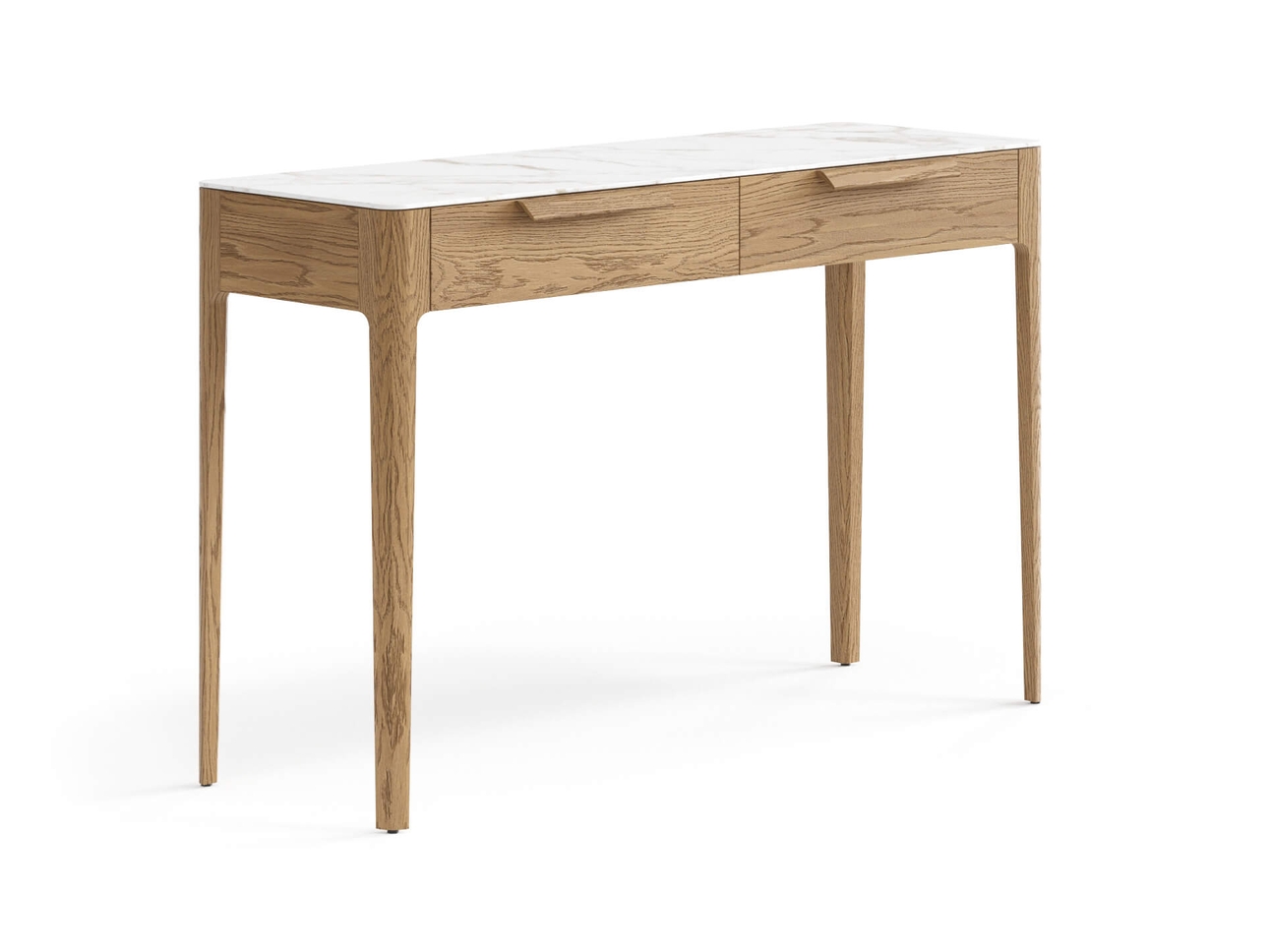 Консоль Piega 2 ящика дуб мускатный матовый