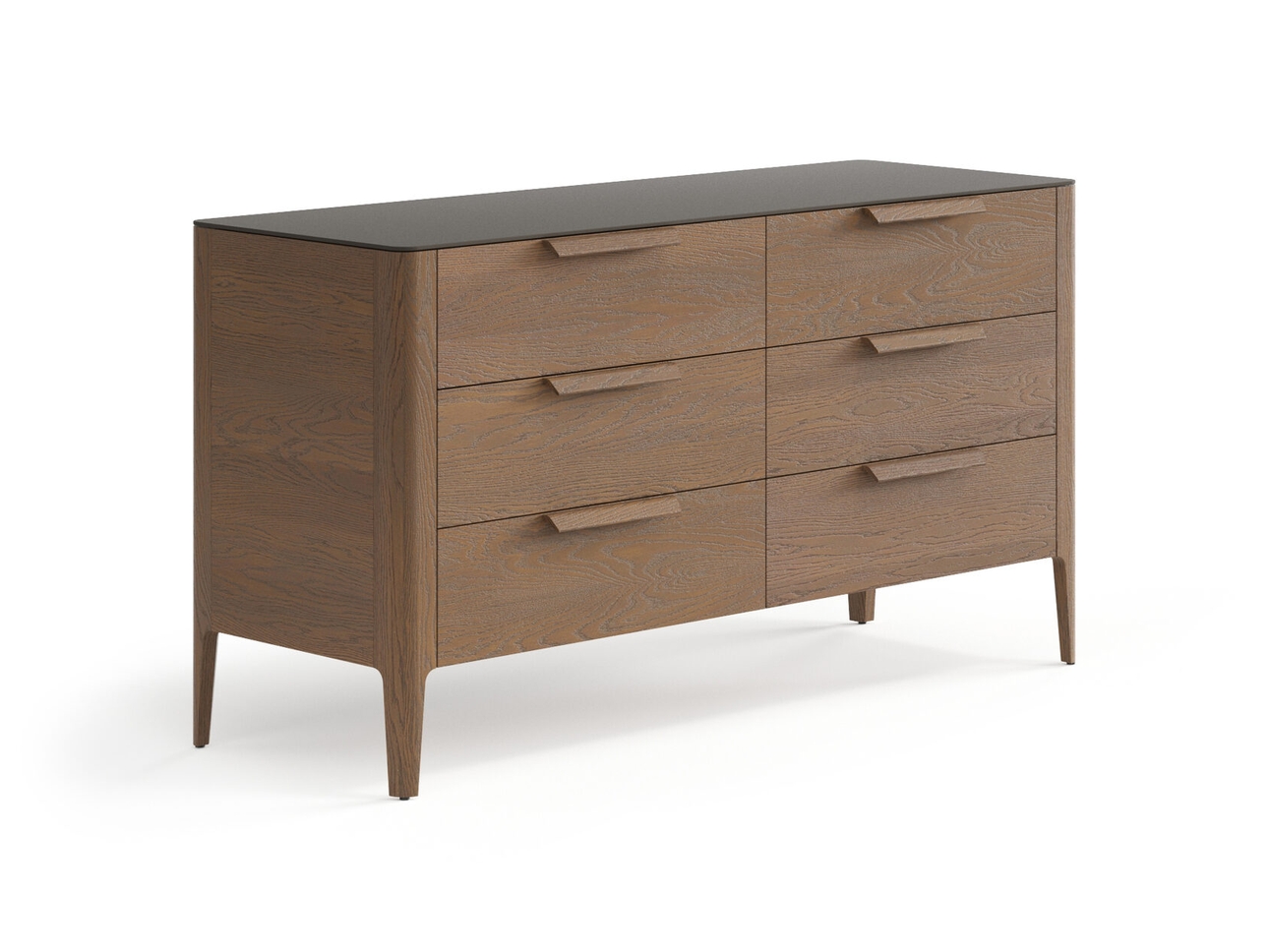 Комод Piega 6 ящиков дуб туманный матовый