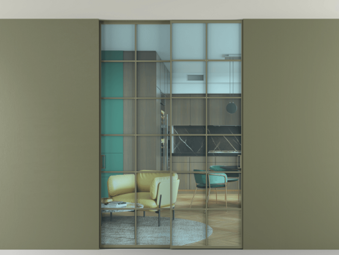 Перегородка Formato внутри проёма двустворчатая со скрытым креплением в потолок АЛПР 040.05 Алюминий оливковый тёмный Прозрачное голубое стекло, триплекс. Цена 14400 Br 1. Полотно 2 шт. (800/2100 мм)
2. Комплект установки раздвижной системы
3. Базовый комплект фурнитуры
4. Ручка RONDO. Фабрика дверей Волховец 8 (800) 551 43 19 Перегородка Formato внутри проёма двустворчатая со скрытым креплением в потолок АЛПР 040.05 Алюминий оливковый тёмный Прозрачное голубое стекло, триплекс Цена 14400 Br | Volhovec