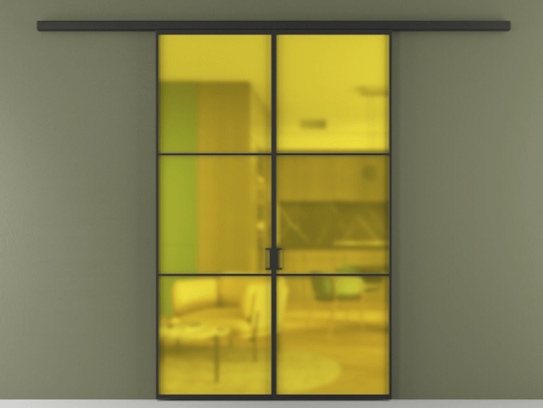 Перегородка Formato вдоль стены двустворчатая #VENDORCODE# #FURNISH# #GLASS# Цена #PRICE# #CURRENCY# | Volhovec