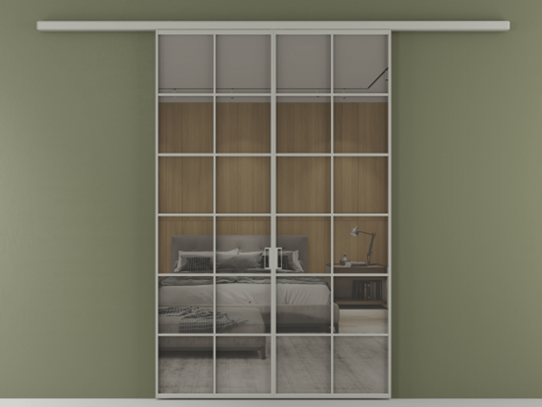 Перегородка Formato вдоль стены 2 створки АЛПР 040.05 Алюминий нейтральный серый Рефлективное серое стекло "Stopsol", калёное. Цена 14150 Br 1. Полотно 2 шт. (800/2100 мм)
2. Комплект установки раздвижной системы
3. Базовый комплект фурнитуры
4.Ручка RONDO
. Фабрика дверей Волховец 8 (800) 551 43 19 Перегородка Formato вдоль стены 2 створки АЛПР 040.05 Алюминий нейтральный серый Рефлективное серое стекло "Stopsol", калёное Цена 14150 Br | Volhovec