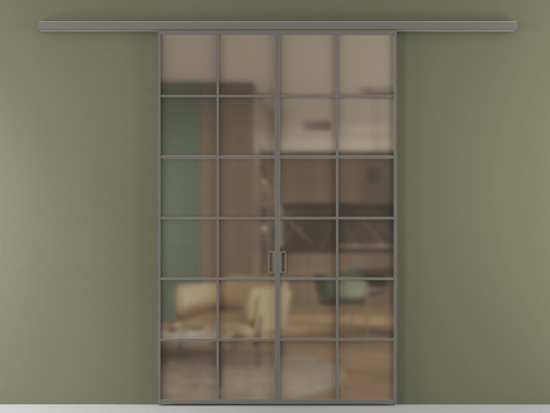 Перегородка Formato вдоль стены 2 створки АЛПР 040.05 Алюминий классический серый Сатинированное бронзовое стекло, триплекс. Цена 13290 Br 1. Полотно 2 шт. (800/2100 мм)
2. Комплект установки раздвижной системы
3. Базовый комплект фурнитуры
4.Ручка RONDO
. Фабрика дверей Волховец 8 (800) 551 43 19 Перегородка Formato вдоль стены 2 створки АЛПР 040.05 Алюминий классический серый Сатинированное бронзовое стекло, триплекс Цена 13290 Br | Volhovec