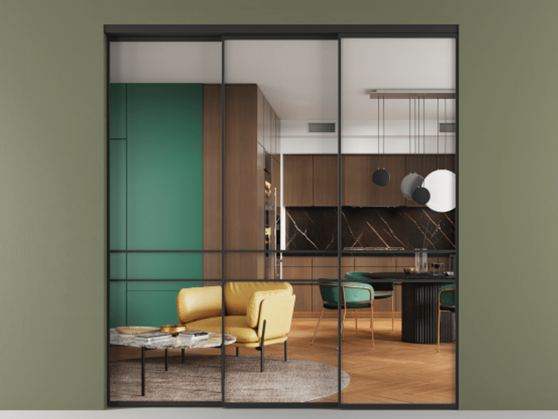 Перегородка Formato внутри проёма телескопик синхро-2 #VENDORCODE# #FURNISH# #GLASS# Цена #PRICE#  | Volhovec