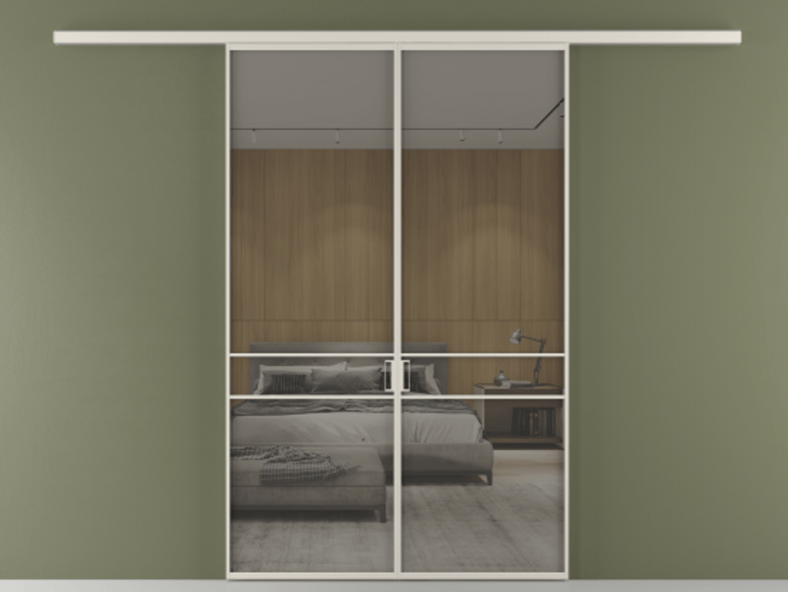 Перегородка Formato вдоль стены 2 створки АЛПР 040.02 Алюминий облачно-серый Рефлективное серое стекло "Stopsol", калёное. Цена 13310 Br 1. Полотно 2 шт. (800/2100 мм)
2. Комплект установки раздвижной системы
3. Базовый комплект фурнитуры
4.Ручка RONDO
. Фабрика дверей Волховец 8 (800) 551 43 19 Перегородка Formato вдоль стены 2 створки АЛПР 040.02 Алюминий облачно-серый Рефлективное серое стекло "Stopsol", калёное Цена 13310 Br | Volhovec