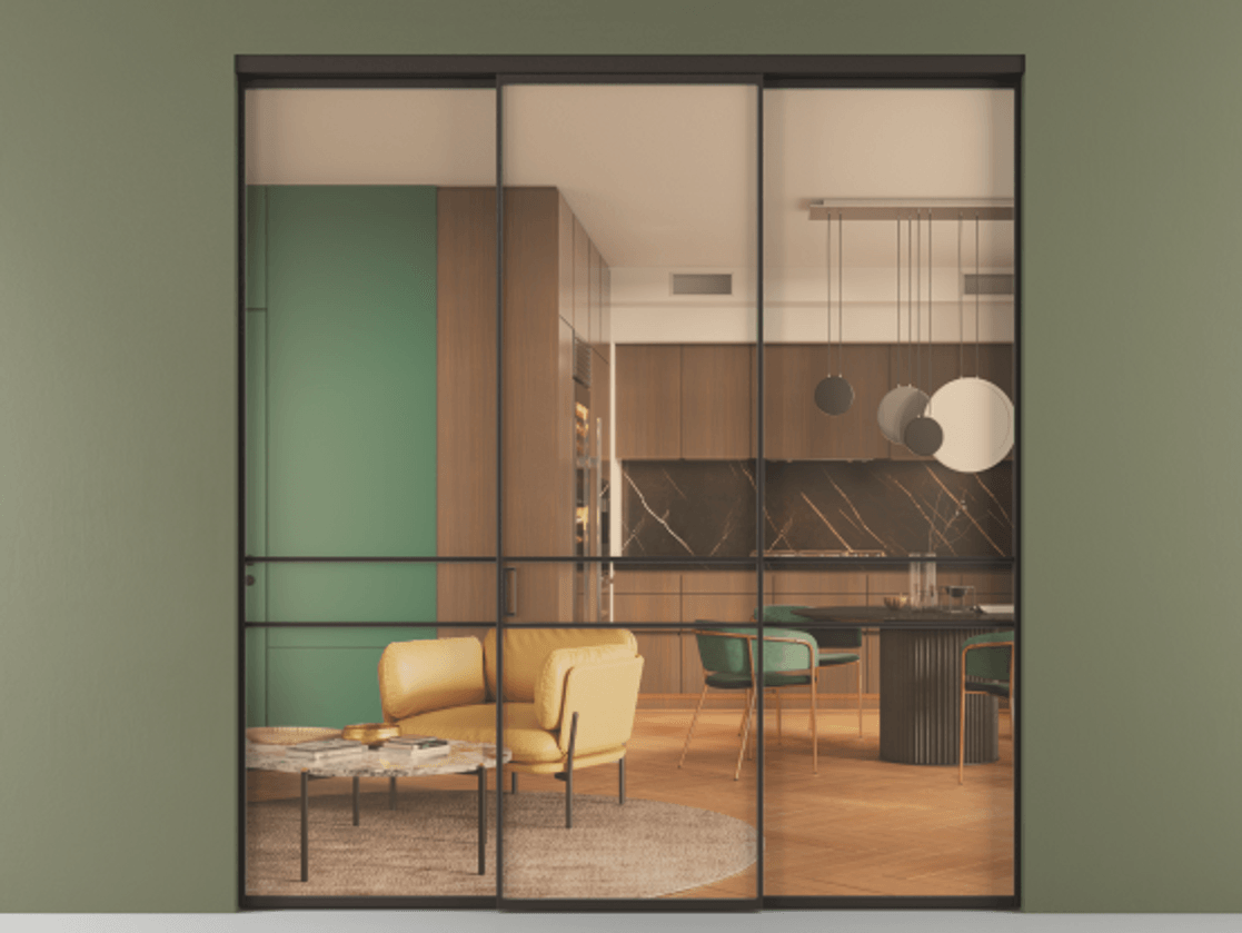 Перегородка Формато внутри проёма 3 створки АЛПР 040.02 Алюминий антрацит Прозрачное оранжевое стекло, триплекс. Цена 12700 Br 1. Полотно 3 шт. (800/2100 мм)
2. Комплект установки раздвижной системы
3. Базовый комплект фурнитуры
4.Ручка Рондо. Фабрика дверей Волховец 8 (800) 551 43 19 Перегородка Формато внутри проёма 3 створки АЛПР 040.02 Алюминий антрацит Прозрачное оранжевое стекло, триплекс Цена 12700 Br | Volhovec