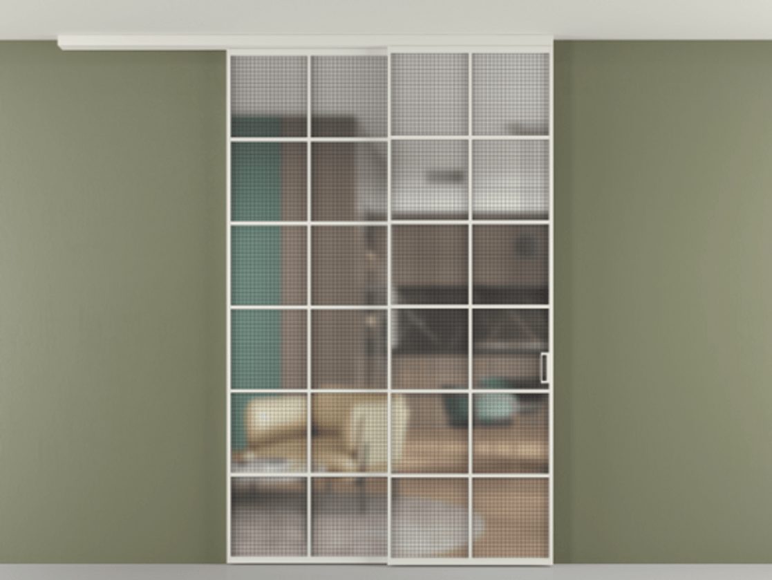 Перегородка Formato вдоль стены на потолок телескопик синхро 2 #VENDORCODE# #FURNISH# #GLASS# Цена #PRICE#  | Volhovec