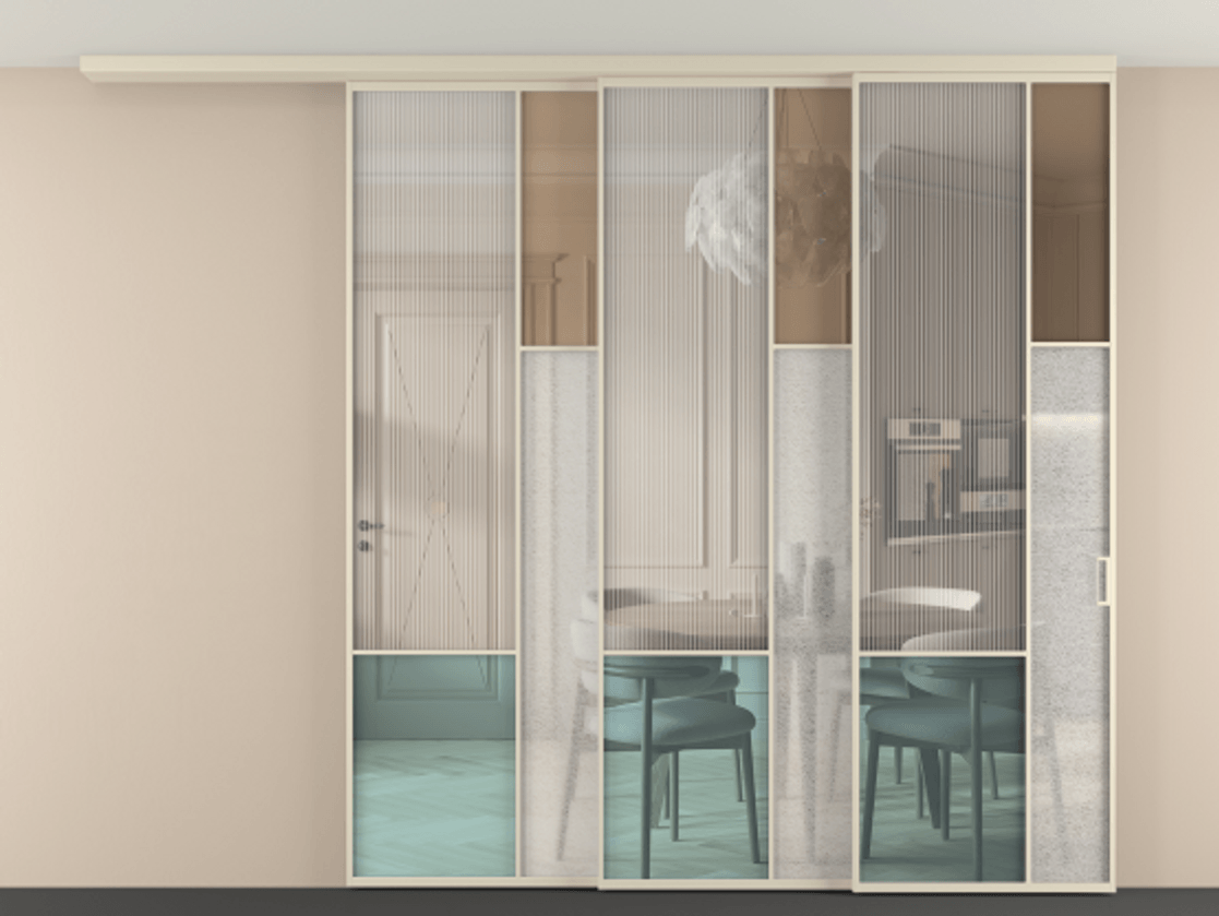 Перегородка Mosaic вдоль стены на потолок 3 створки с синхронным механизмом АЛПР 041.12 Алюминий бежево-серый Комбинация стекол Группы 1 и Группы 3. Цена 27600 Br . Фабрика дверей Волховец 8 (800) 551 43 19 Перегородка Mosaic вдоль стены на потолок 3 створки с синхронным механизмом АЛПР 041.12 Алюминий бежево-серый Комбинация стекол Группы 1 и Группы 3 Цена 27600 Br | Volhovec