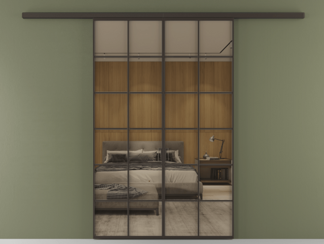 Перегородка Формато вдоль стены 2 створки АЛПР 040.05 Алюминий антрацит Рефлективное бронзовое стекло "Стопсол", калёное. Цена 14150 Br 1. Полотно 2 шт. (800/2100 мм)
2. Комплект установки раздвижной системы
3. Базовый комплект фурнитуры
4.Ручка Рондо. Фабрика дверей Волховец 8 (800) 551 43 19 Перегородка Формато вдоль стены 2 створки АЛПР 040.05 Алюминий антрацит Рефлективное бронзовое стекло "Стопсол", калёное Цена 14150 Br | Volhovec