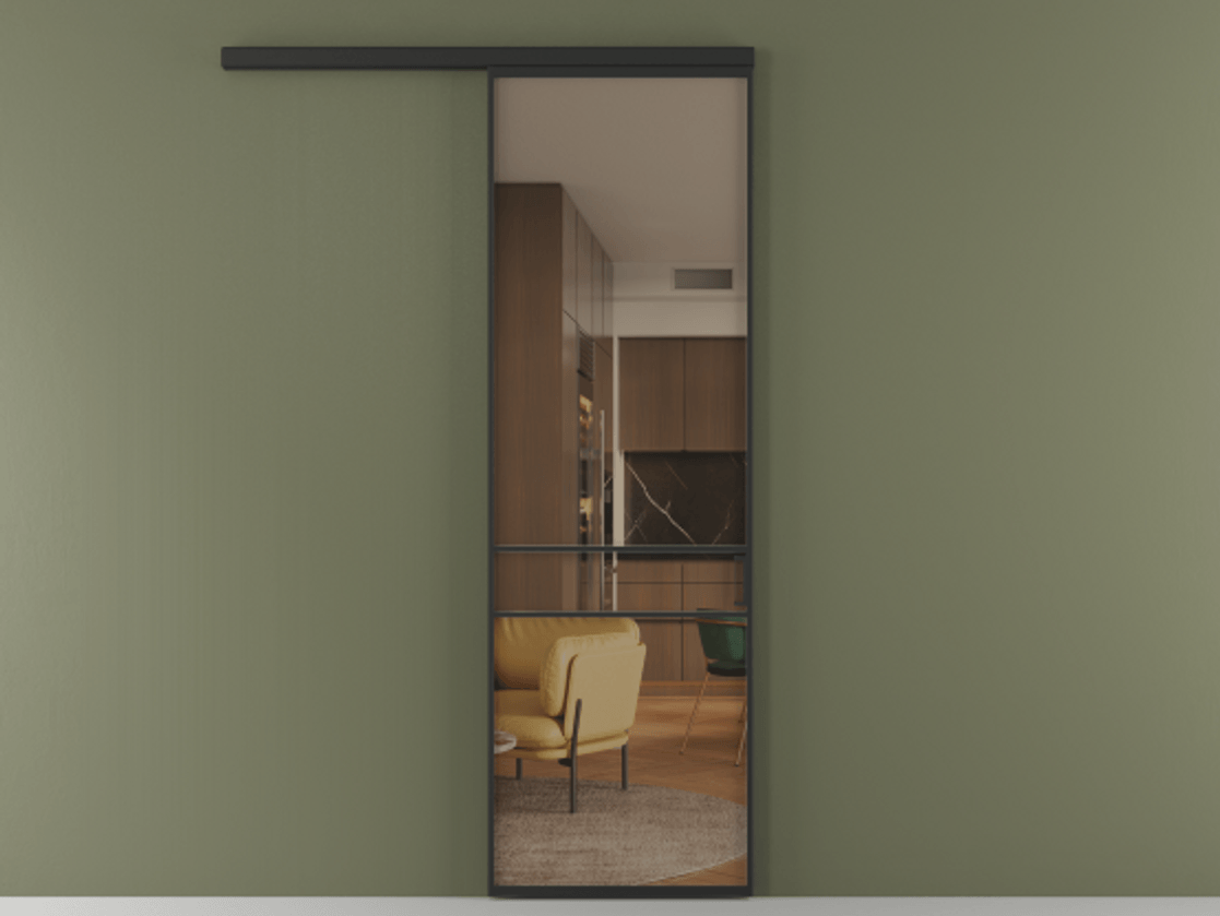 Перегородка Formato вдоль стены одностворчатая #VENDORCODE# #FURNISH# #GLASS# Цена #PRICE# #CURRENCY#  | Volhovec
