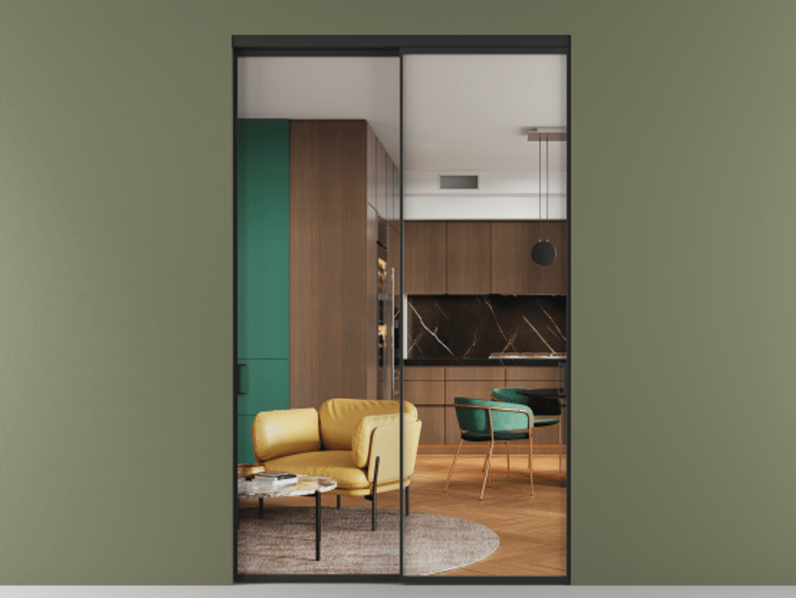 Перегородка Formato внутри проёма двустворчатая #VENDORCODE# #FURNISH# #GLASS# Цена #PRICE# #CURRENCY#  | Volhovec