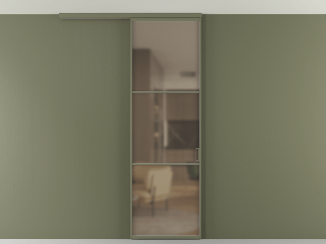 Перегородка Формато вдоль стены на потолок 1 створка АЛПР 040.03 Алюминий оливковый тёмный Сатинированное бронзовое стекло, триплекс. Цена 5400 Br 1. Полотно 2 шт. (800/2100 мм)
2. Комплект установки раздвижной системы
3. Базовый комплект фурнитуры
4.Ручка Рондо. Фабрика дверей Волховец 8 (800) 551 43 19 Перегородка Формато вдоль стены на потолок 1 створка АЛПР 040.03 Алюминий оливковый тёмный Сатинированное бронзовое стекло, триплекс Цена 5400 Br | Volhovec