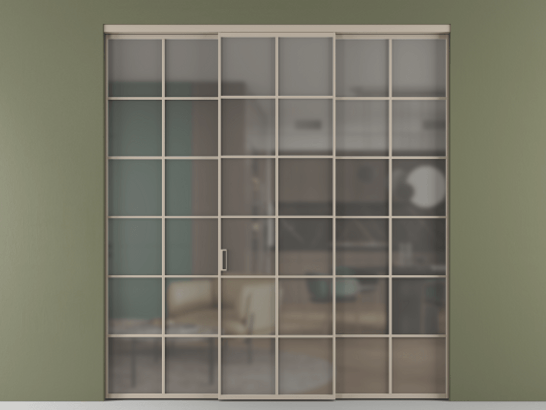 Перегородка Formato внутри проёма 3 створки АЛПР 040.05 Алюминий бисквитный Сатинированное серое стекло, триплекс. Цена 14290 Br 1. Полотно 3 шт. (800/2100 мм)
2. Комплект установки раздвижной системы
3. Базовый комплект фурнитуры
4.Ручка RONDO. Фабрика дверей Волховец 8 (800) 551 43 19 Перегородка Formato внутри проёма 3 створки АЛПР 040.05 Алюминий бисквитный Сатинированное серое стекло, триплекс Цена 14290 Br | Volhovec