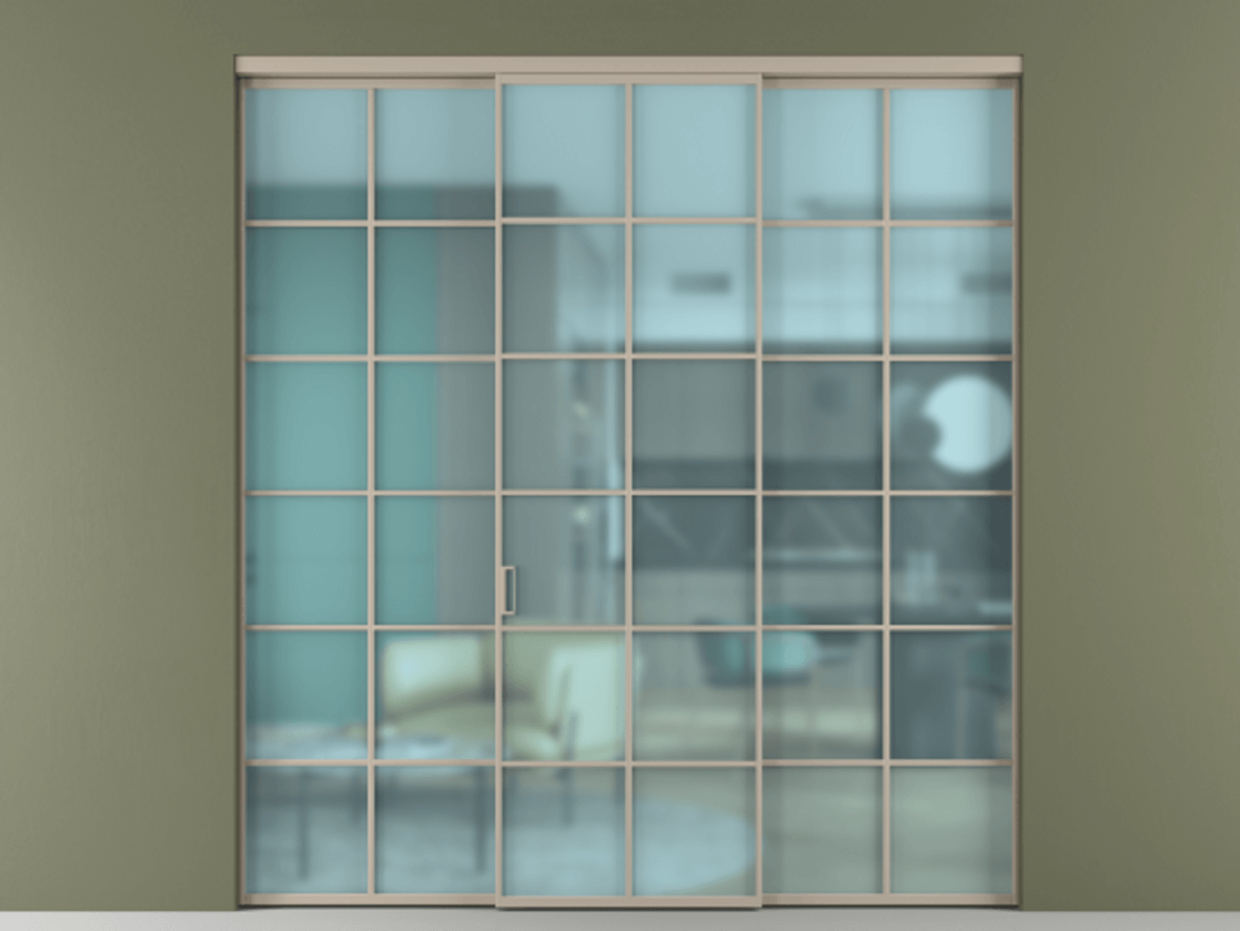 Перегородка Формато внутри проёма 3 створки АЛПР 040.05 Алюминий бисквитный Сатинированное голубое стекло, триплекс. Цена 13600 Br 1. Полотно 3 шт. (800/2100 мм)
2. Комплект установки раздвижной системы
3. Базовый комплект фурнитуры
4.Ручка Рондо. Фабрика дверей Волховец 8 (800) 551 43 19 Перегородка Формато внутри проёма 3 створки АЛПР 040.05 Алюминий бисквитный Сатинированное голубое стекло, триплекс Цена 13600 Br | Volhovec