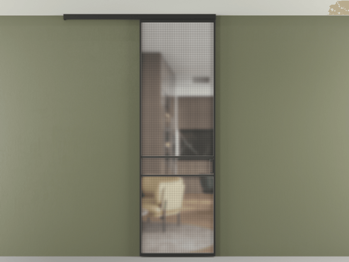 Перегородка Formato вдоль стены на потолок одностворчатая #VENDORCODE# #FURNISH# #GLASS# Цена #PRICE# #CURRENCY# | Volhovec