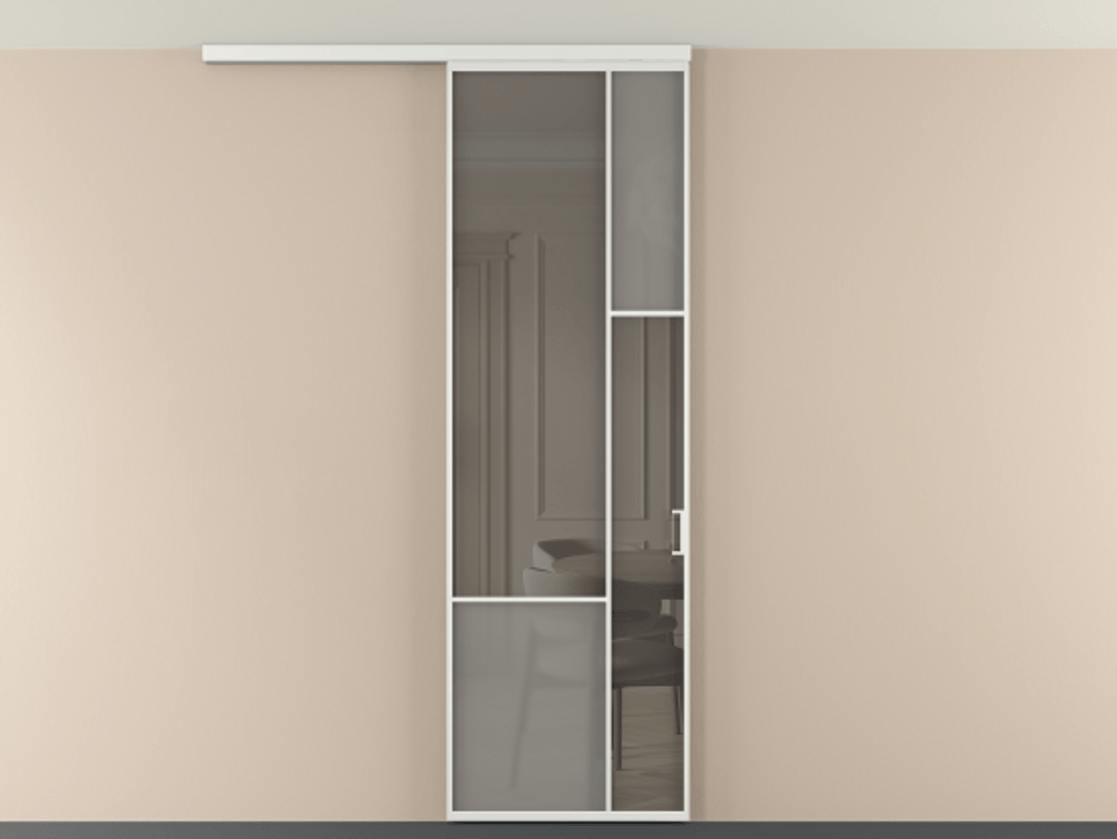 Перегородка Mosaic вдоль стены на потолок 1 створка АЛПР 041.12 Алюминий белоснежный Сатинированное серое стекло, триплекс, 6 мм + Прозрачное серое стекло, триплекс. Цена 7220 Br . Фабрика дверей Волховец 8 (800) 551 43 19 Перегородка Mosaic вдоль стены на потолок 1 створка АЛПР 041.12 Алюминий белоснежный Сатинированное серое стекло, триплекс, 6 мм + Прозрачное серое стекло, триплекс Цена 7220 Br | Volhovec