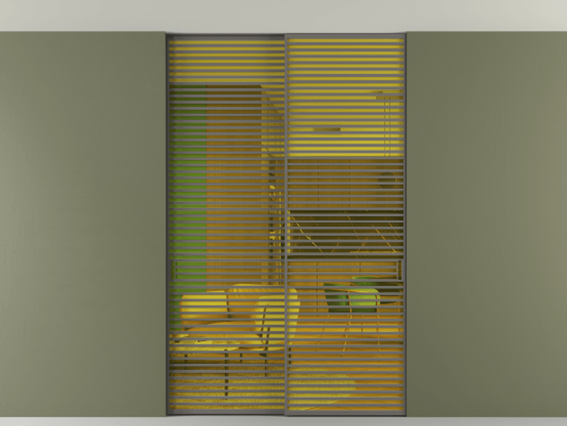 Перегородка Formato внутри проёма скрытое крепление в потолок 2 створки АЛПР 040.07 Алюминий классический серый Прозрачное жёлтое стекло, триплекс. Цена 21900 Br 1. Полотно 2 шт. (800/2100 мм)
2. Комплект установки раздвижной системы
3. Базовый комплект фурнитуры
4. Ручка RONDO. Фабрика дверей Волховец 8 (800) 551 43 19 Перегородка Formato внутри проёма скрытое крепление в потолок 2 створки АЛПР 040.07 Алюминий классический серый Прозрачное жёлтое стекло, триплекс Цена 21900 Br | Volhovec