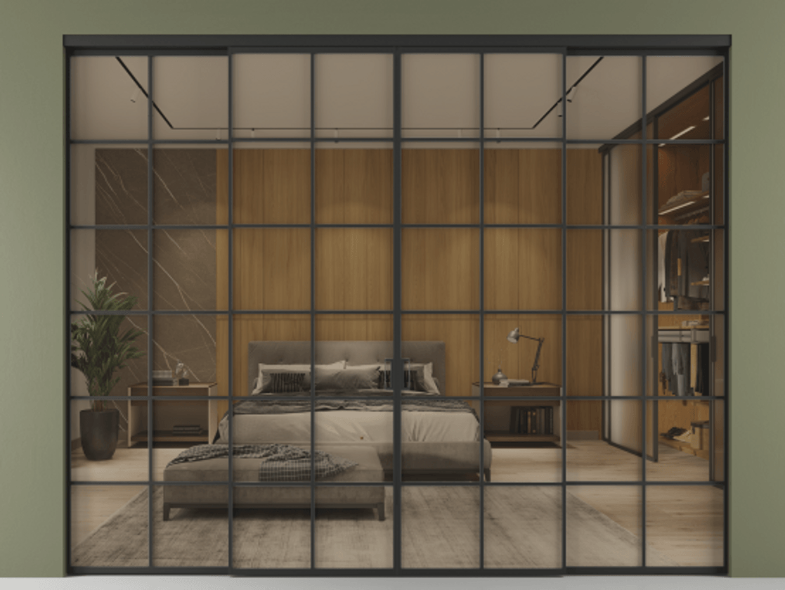Перегородка Formato внутри проёма четырёхстворчатая #VENDORCODE# #FURNISH# #GLASS# Цена #PRICE# #CURRENCY#  | Volhovec