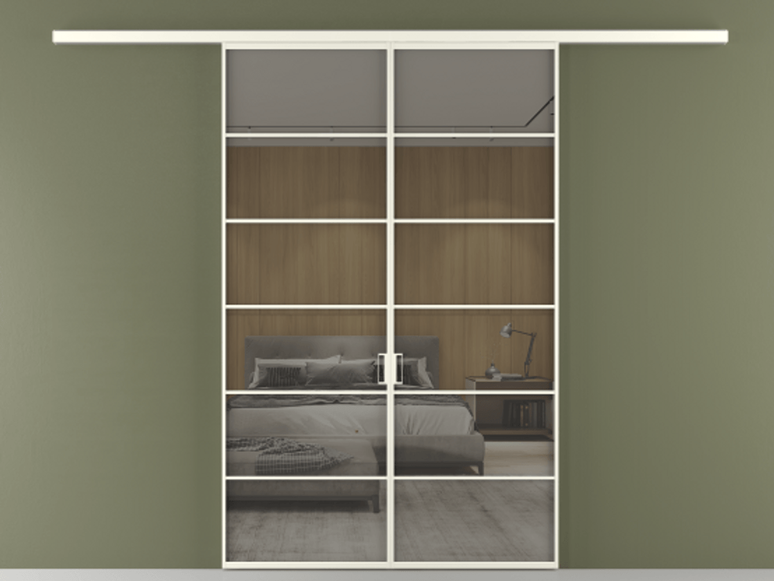 Перегородка Formato вдоль стены 2 створки АЛПР 040.04 Алюминий жемчужный Рефлективное серое стекло "Stopsol", калёное. Цена 14150 Br 1. Полотно 2 шт. (800/2100 мм)
2. Комплект установки раздвижной системы
3. Базовый комплект фурнитуры
4.Ручка RONDO
. Фабрика дверей Волховец 8 (800) 551 43 19 Перегородка Formato вдоль стены 2 створки АЛПР 040.04 Алюминий жемчужный Рефлективное серое стекло "Stopsol", калёное Цена 14150 Br | Volhovec