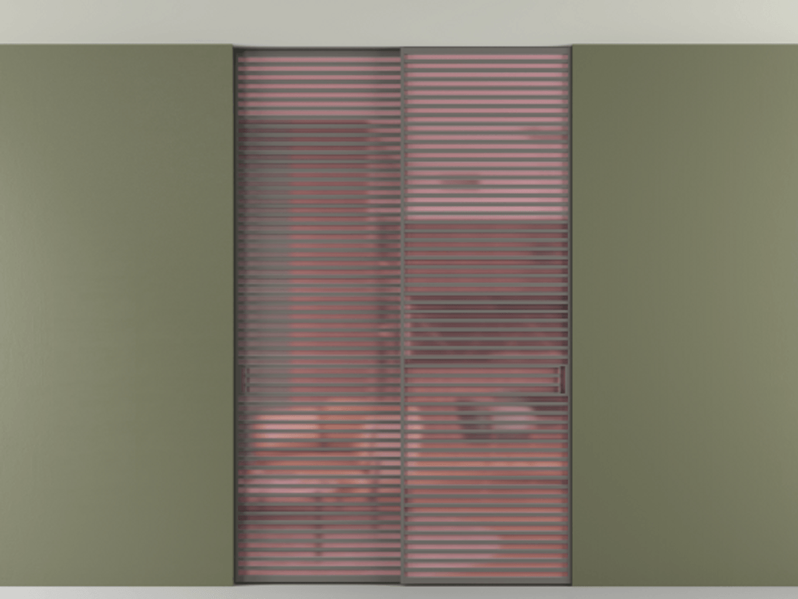 Перегородка Формато внутри проёма скрытое крепление в потолок 2 створки АЛПР 040.07 Алюминий классический серый Сатинированное розовое стекло, триплекс. Цена 21900 Br 1. Полотно 2 шт. (800/2100 мм)
2. Комплект установки раздвижной системы
3. Базовый комплект фурнитуры
4. Ручка Рондо. Фабрика дверей Волховец 8 (800) 551 43 19 Перегородка Формато внутри проёма скрытое крепление в потолок 2 створки АЛПР 040.07 Алюминий классический серый Сатинированное розовое стекло, триплекс Цена 21900 Br | Volhovec