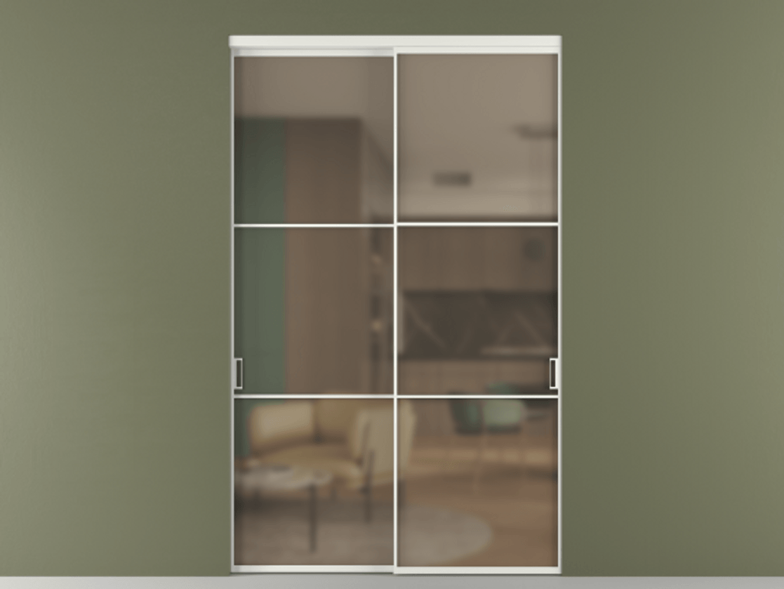 Перегородка Formato внутри проёма 2 створки АЛПР 040.03 Алюминий светло-серый Сатинированное бронзовое стекло, триплекс. Цена 24720 Br 1. Полотно 2 шт. (800/2100 мм)
2. Комплект установки раздвижной системы
3. Базовый комплект фурнитуры
4.Ручка RONDO. Фабрика дверей Волховец 8 (800) 551 43 19 Перегородка Formato внутри проёма 2 створки АЛПР 040.03 Алюминий светло-серый Сатинированное бронзовое стекло, триплекс Цена 24720 Br | Volhovec