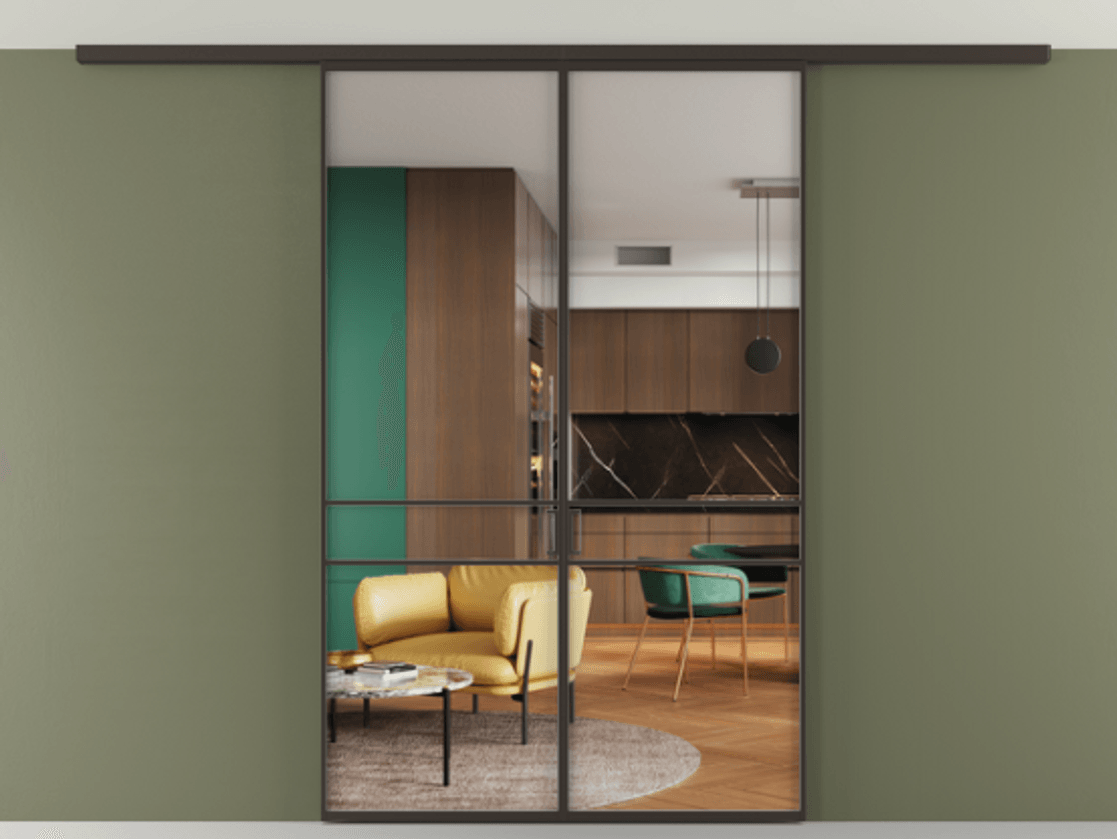 Перегородка Формато вдоль стены на потолок 2 створки АЛПР 040.02 Алюминий антрацит Прозрачное стекло "Кристал Вижн", калёное. Цена 11100 Br 1. Полотно 2 шт. (800/2100 мм)
2. Комплект установки раздвижной системы
3. Базовый комплект фурнитуры
4.Ручка Рондо. Фабрика дверей Волховец 8 (800) 551 43 19 Перегородка Формато вдоль стены на потолок 2 створки АЛПР 040.02 Алюминий антрацит Прозрачное стекло "Кристал Вижн", калёное Цена 11100 Br | Volhovec