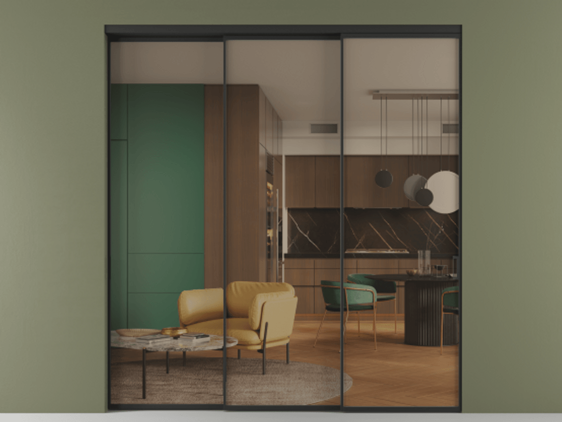 Перегородка Formato внутри проёма телескопик синхро-2 #VENDORCODE# #FURNISH# #GLASS# Цена #PRICE# #CURRENCY#  | Volhovec