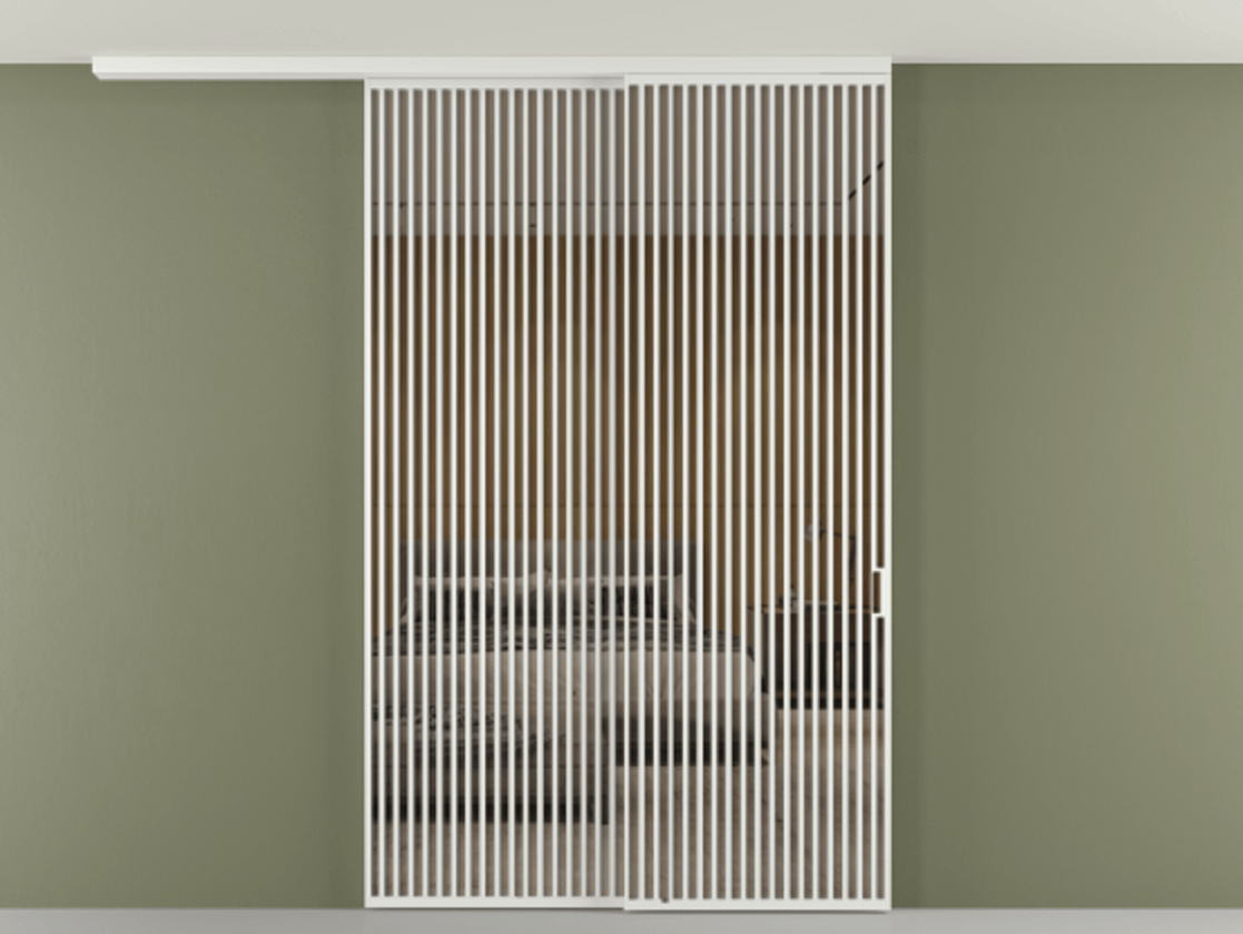 Перегородка Formato вдоль стены на потолок 2 створки с синхронным механизмом АЛПР 040.06 Алюминий белоснежный Рефлективное бронзовое стекло "Стопсол", калёное. Цена 29010 Br 1. Полотно 2 шт. (800/2100 мм)
2. Комплект установки раздвижной системы
3. Базовый комплект фурнитуры
4.Ручка RONDO
. Фабрика дверей Волховец 8 (800) 551 43 19 Перегородка Formato вдоль стены на потолок 2 створки с синхронным механизмом АЛПР 040.06 Алюминий белоснежный Рефлективное бронзовое стекло "Стопсол", калёное Цена 29010 Br | Volhovec