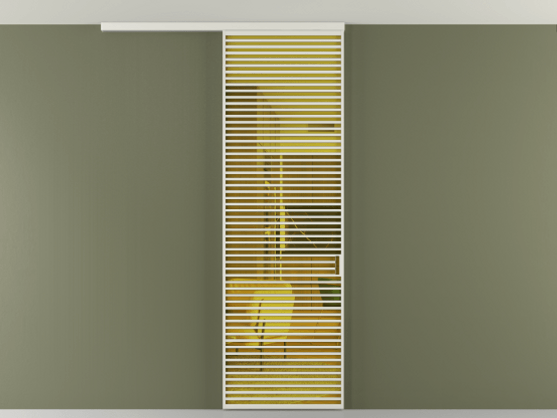 Перегородка Formato вдоль стены на потолок 1 створка АЛПР 040.07 Алюминий серый Прозрачное жёлтое стекло, триплекс Цена 12000 Br | Volhovec