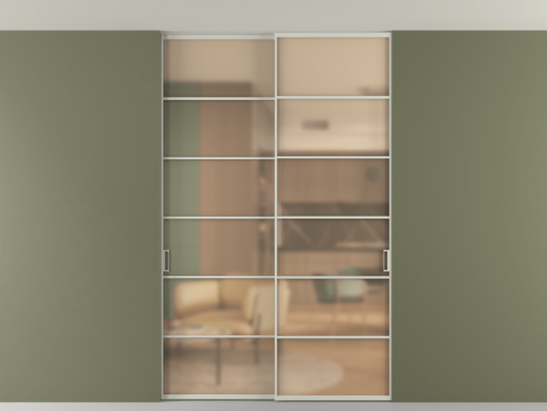 Перегородка Формато внутри проёма скрытое крепление в потолок 2 створки АЛПР 040.04 Алюминий тёплый серый Сатинированное оранжевое стекло, триплекс. Цена 14000 Br 1. Полотно 2 шт. (800/2100 мм)
2. Комплект установки раздвижной системы
3. Базовый комплект фурнитуры
4. Ручка Рондо. Фабрика дверей Волховец 8 (800) 551 43 19 Перегородка Формато внутри проёма скрытое крепление в потолок 2 створки АЛПР 040.04 Алюминий тёплый серый Сатинированное оранжевое стекло, триплекс Цена 14000 Br | Volhovec