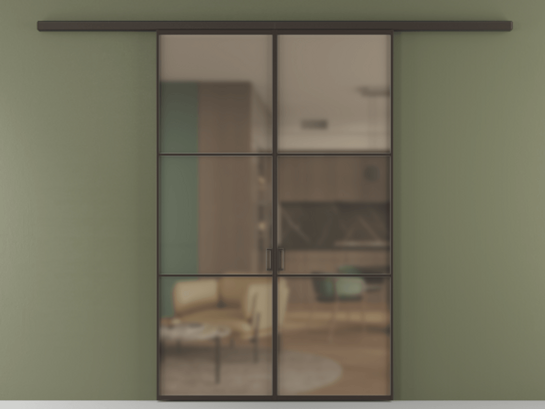 Перегородка Формато вдоль стены 2 створки АЛПР 040.03 Алюминий антрацит Сатинированное бронзовое стекло, триплекс. Цена 10450 Br 1. Полотно 2 шт. (800/2100 мм)
2. Комплект установки раздвижной системы
3. Базовый комплект фурнитуры
4.Ручка Рондо. Фабрика дверей Волховец 8 (800) 551 43 19 Перегородка Формато вдоль стены 2 створки АЛПР 040.03 Алюминий антрацит Сатинированное бронзовое стекло, триплекс Цена 10450 Br | Volhovec