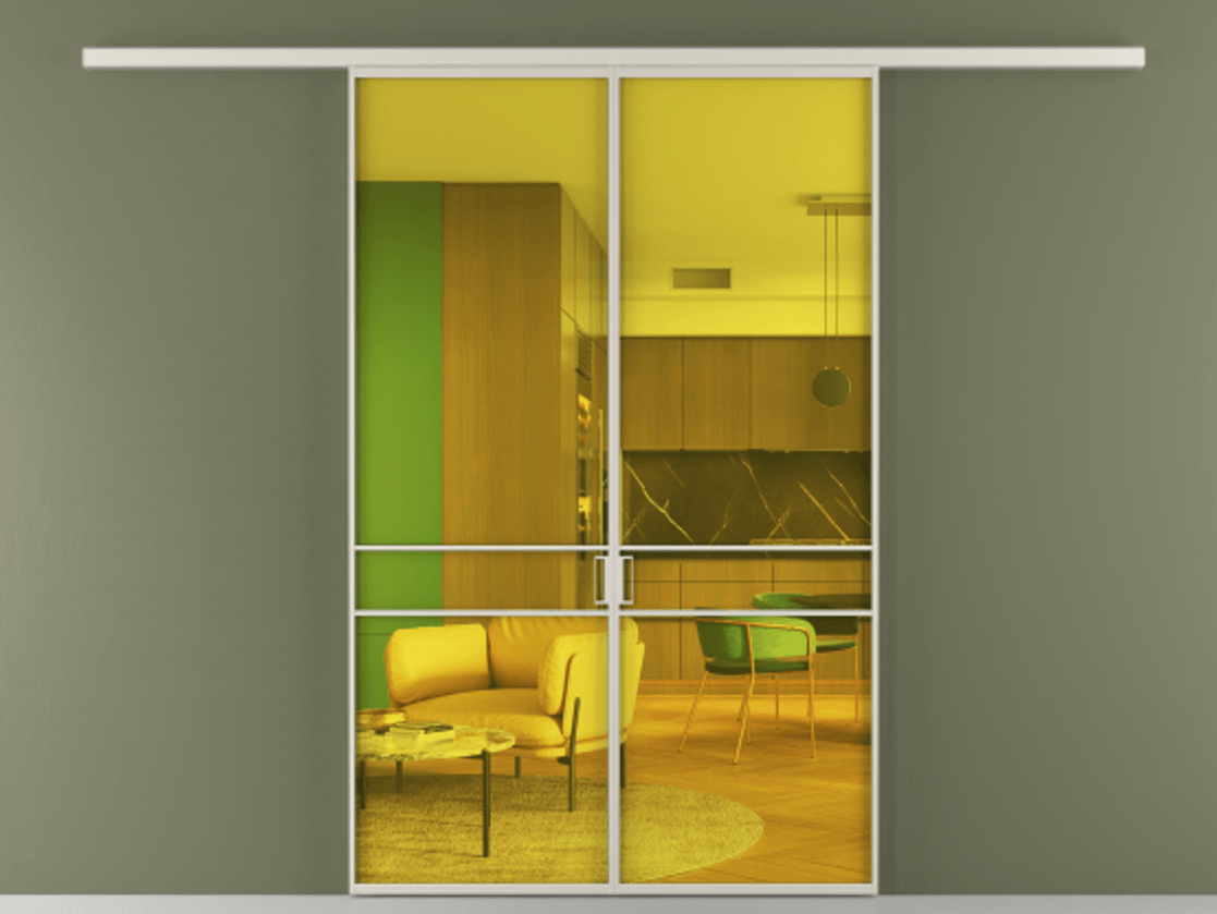 Перегородка Formato вдоль стены 2 створки АЛПР 040.02 Алюминий облачно-серый Прозрачное жёлтое стекло, триплекс. Цена 10900 Br 1. Полотно 2 шт. (800/2100 мм)
2. Комплект установки раздвижной системы
3. Базовый комплект фурнитуры
4.Ручка RONDO
. Фабрика дверей Волховец 8 (800) 551 43 19 Перегородка Formato вдоль стены 2 створки АЛПР 040.02 Алюминий облачно-серый Прозрачное жёлтое стекло, триплекс Цена 10900 Br | Volhovec