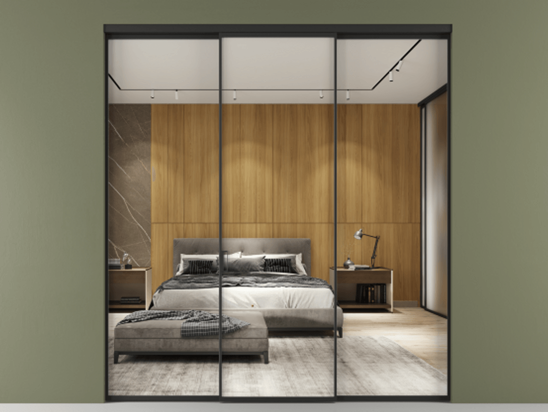 Перегородка Formato внутри проёма 3 створки АЛПР 040.01 Алюминий Черный Двустороннее зеркало, триплекс , триплекс 6 мм. Скрытый короб ЧЕР Цена 12100 Br 1. Полотно 3 шт. (800/2100 мм)
2. Комплект установки раздвижной системы
3. Базовый комплект фурнитуры
4.Ручка RONDO. Фабрика дверей Волховец 8 (800) 551 43 19 Перегородка Formato внутри проёма 3 створки АЛПР 040.01 Алюминий Черный Двустороннее зеркало, триплекс , триплекс 6 мм Цена 12100 Br | Volhovec