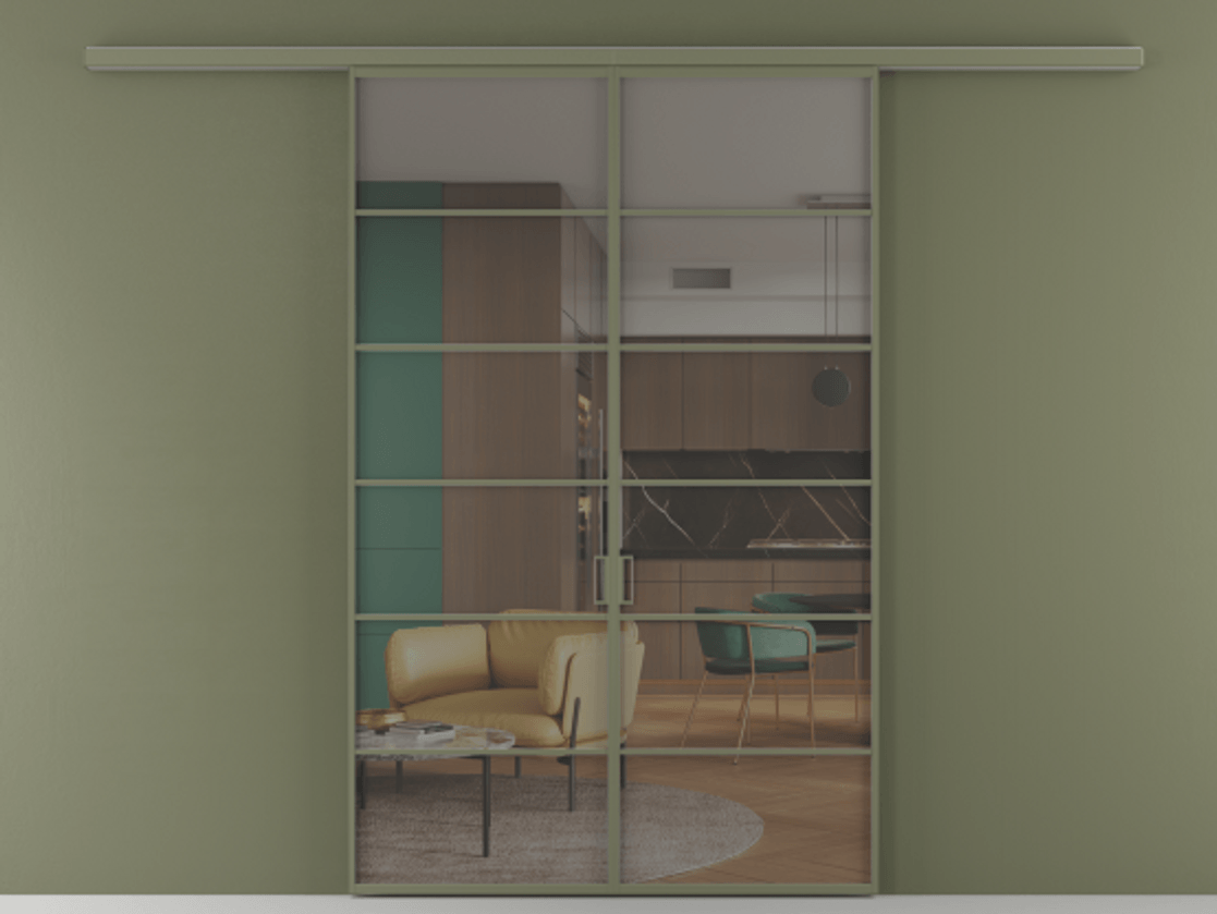 Перегородка Формато вдоль стены 2 створки АЛПР 040.04 Алюминий оливковый тёмный Прозрачное серое стекло, триплекс. Цена 11080 Br 1. Полотно 2 шт. (800/2100 мм)
2. Комплект установки раздвижной системы
3. Базовый комплект фурнитуры
4.Ручка Рондо. Фабрика дверей Волховец 8 (800) 551 43 19 Перегородка Формато вдоль стены 2 створки АЛПР 040.04 Алюминий оливковый тёмный Прозрачное серое стекло, триплекс Цена 11080 Br | Volhovec