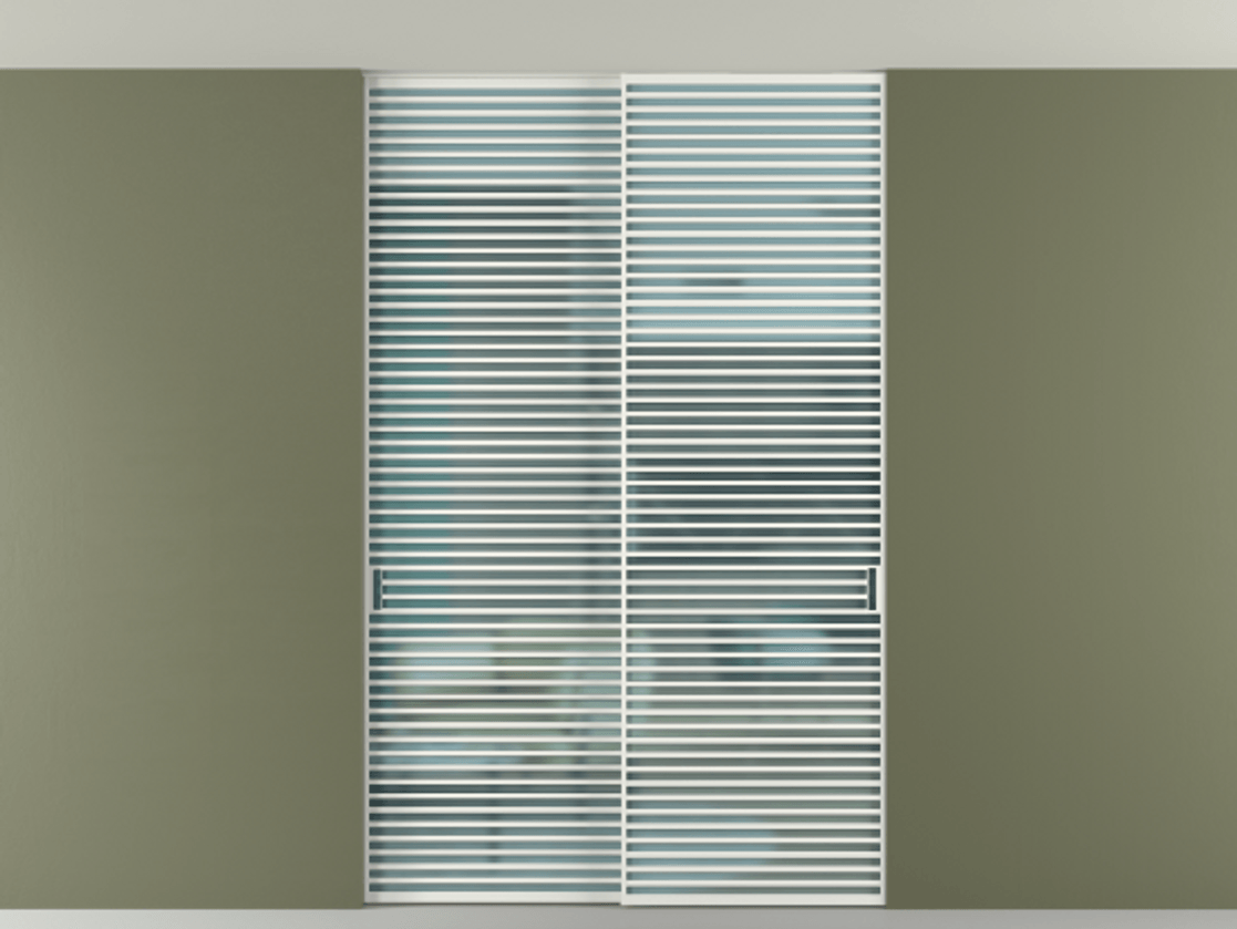 Перегородка Formato внутри проёма скрытое крепление в потолок 2 створки АЛПР 040.07 Алюминий светло-серый Сатинированное голубое стекло, триплекс. Цена 21900 Br 1. Полотно 2 шт. (800/2100 мм)
2. Комплект установки раздвижной системы
3. Базовый комплект фурнитуры
4. Ручка RONDO. Фабрика дверей Волховец 8 (800) 551 43 19 Перегородка Formato внутри проёма скрытое крепление в потолок 2 створки АЛПР 040.07 Алюминий светло-серый Сатинированное голубое стекло, триплекс Цена 21900 Br | Volhovec