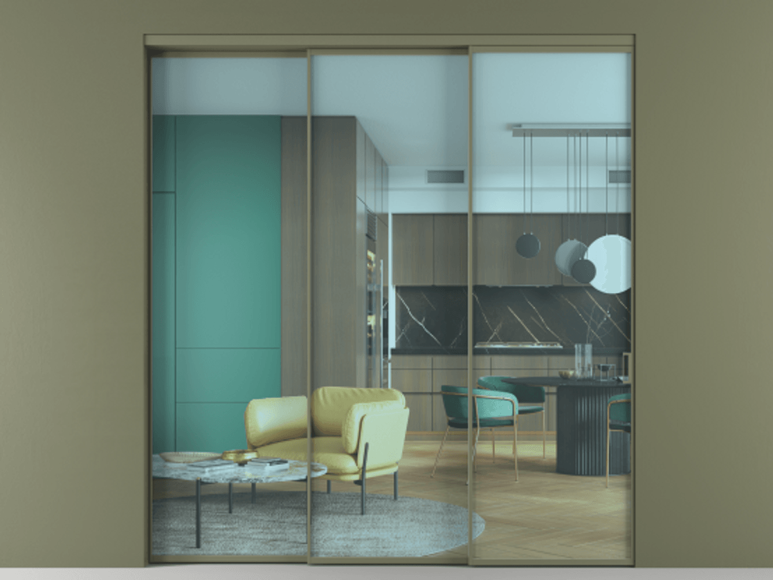 Перегородка Formato внутри проёма телескопик синхро 2 АЛПР 040.01 Алюминий оливковый тёмный Прозрачное голубое стекло, триплекс. Цена 17700 Br 1. Полотно 3 шт. (800/2100 мм)
2. Комплект установки раздвижной системы
3. Базовый комплект фурнитуры
4. Комплект фурнитуры телескопик синхро-2
5.Ручка RONDO
. Фабрика дверей Волховец 8 (800) 551 43 19 Перегородка Formato внутри проёма телескопик синхро 2 АЛПР 040.01 Алюминий оливковый тёмный Прозрачное голубое стекло, триплекс Цена 17700 Br | Volhovec