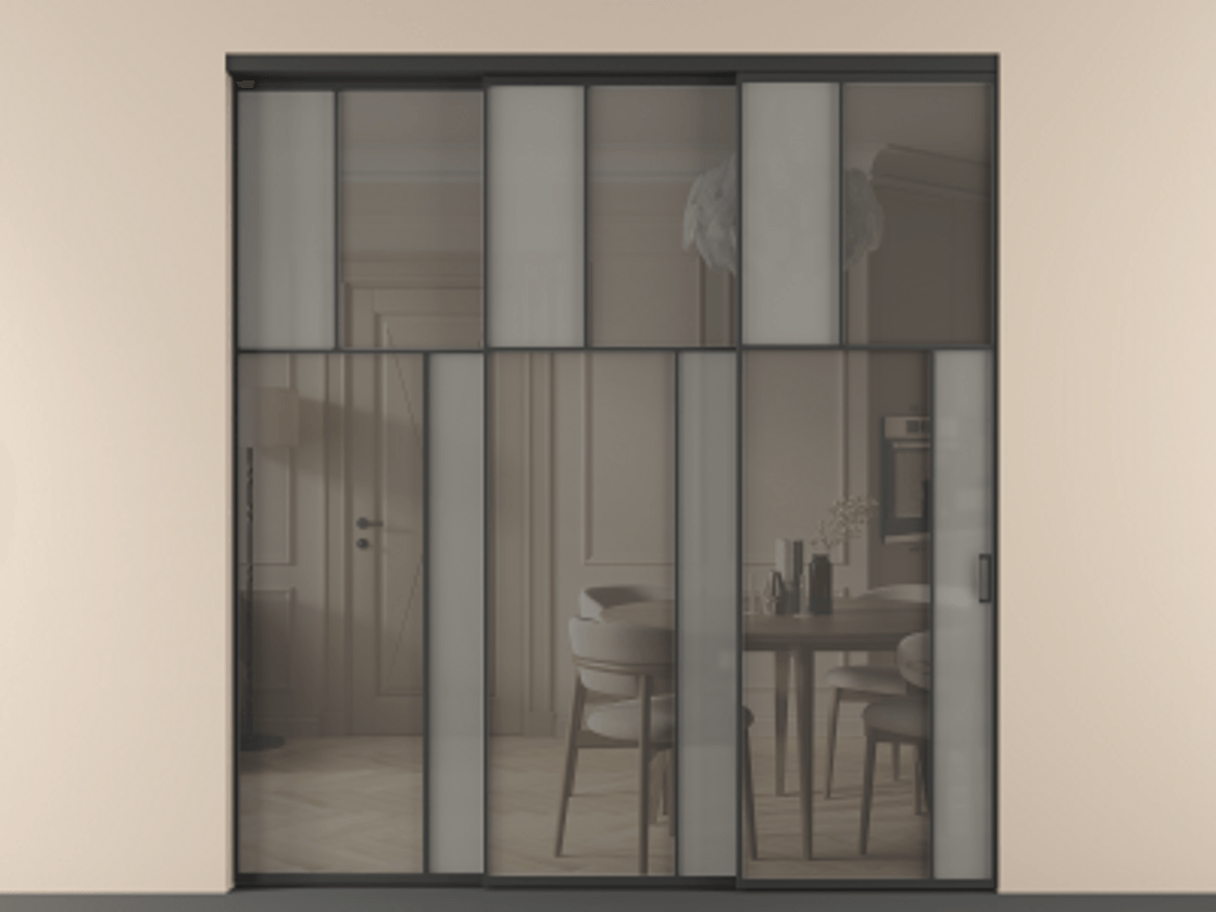 Перегородка Mosaic внутри проема телескопик синхро-3 #VENDORCODE# #FURNISH# #GLASS# Цена #PRICE# #CURRENCY# | Volhovec