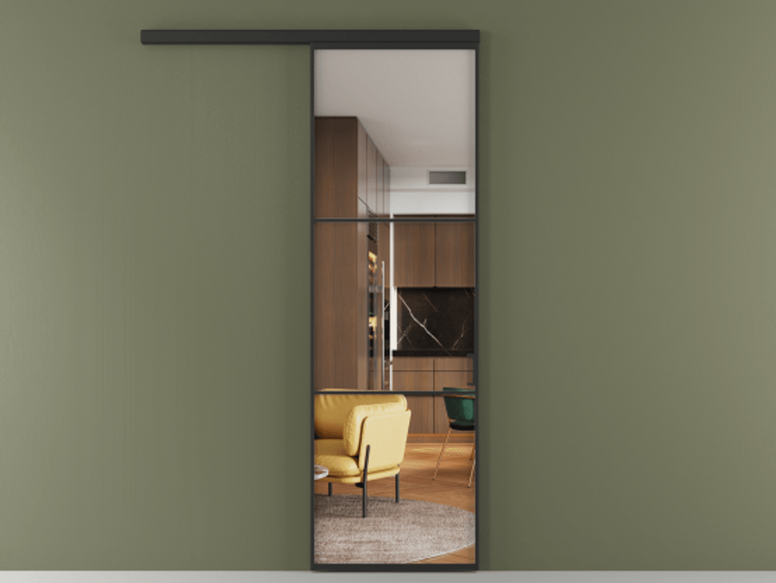 Перегородка Formato вдоль стены одностворчатая #VENDORCODE# #FURNISH# #GLASS# Цена #PRICE# #CURRENCY#  | Volhovec