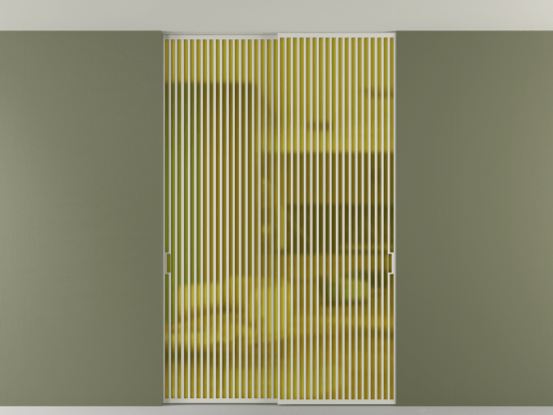 Перегородка Formato внутри проёма скрытое крепление в потолок 2 створки АЛПР 040.06 Алюминий тёплый серый Сатинированное жёлтое стекло, триплекс. Цена 21900 Br 1. Полотно 2 шт. (800/2100 мм)
2. Комплект установки раздвижной системы
3. Базовый комплект фурнитуры
4. Ручка RONDO. Фабрика дверей Волховец 8 (800) 551 43 19 Перегородка Formato внутри проёма скрытое крепление в потолок 2 створки АЛПР 040.06 Алюминий тёплый серый Сатинированное жёлтое стекло, триплекс Цена 21900 Br | Volhovec