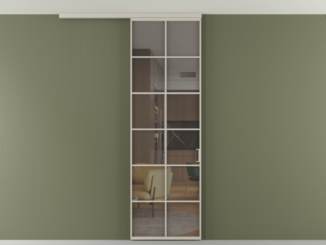 Перегородка Формато вдоль стены на потолок 1 створка АЛПР 040.05 Алюминий светло-бежевый Прозрачное серое стекло, триплекс. Цена 5520 Br 1. Полотно 2 шт. (800/2100 мм)
2. Комплект установки раздвижной системы
3. Базовый комплект фурнитуры
4.Ручка Рондо. Фабрика дверей Волховец 8 (800) 551 43 19 Перегородка Формато вдоль стены на потолок 1 створка АЛПР 040.05 Алюминий светло-бежевый Прозрачное серое стекло, триплекс Цена 5520 Br | Volhovec