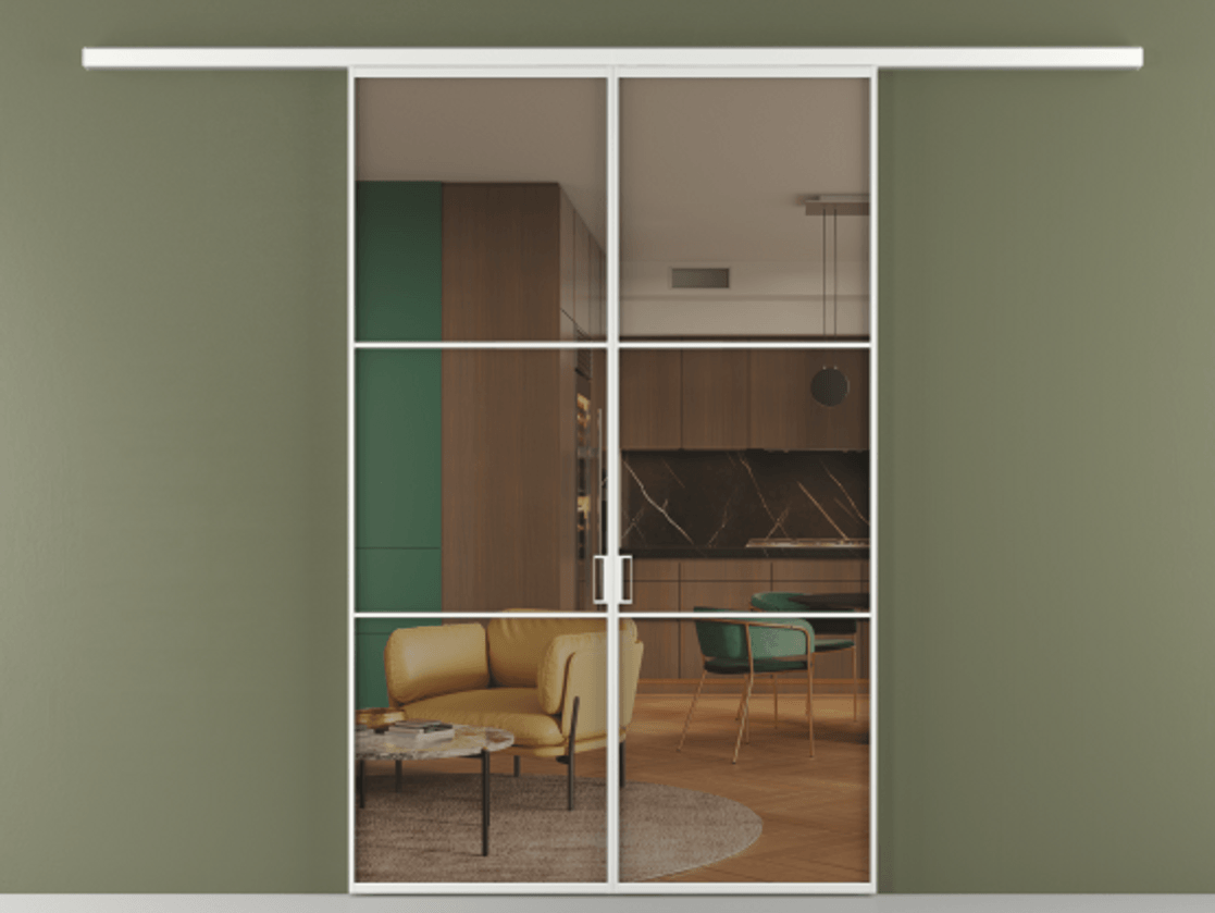 Перегородка Формато вдоль стены 2 створки АЛПР 040.03 Алюминий белоснежный Прозрачное бронзовое стекло, триплекс. Цена 10450 Br 1. Полотно 2 шт. (800/2100 мм)
2. Комплект установки раздвижной системы
3. Базовый комплект фурнитуры
4.Ручка Рондо. Фабрика дверей Волховец 8 (800) 551 43 19 Перегородка Формато вдоль стены 2 створки АЛПР 040.03 Алюминий белоснежный Прозрачное бронзовое стекло, триплекс Цена 10450 Br | Volhovec