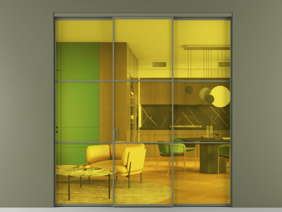 Перегородка Formato внутри проёма 3 створки АЛПР 040.03 Алюминий оливковый тёмный Прозрачное жёлтое стекло, триплекс. Цена 13300 Br 1. Полотно 3 шт. (800/2100 мм)
2. Комплект установки раздвижной системы
3. Базовый комплект фурнитуры
4.Ручка RONDO. Фабрика дверей Волховец 8 (800) 551 43 19 Перегородка Formato внутри проёма 3 створки АЛПР 040.03 Алюминий оливковый тёмный Прозрачное жёлтое стекло, триплекс Цена 13300 Br | Volhovec