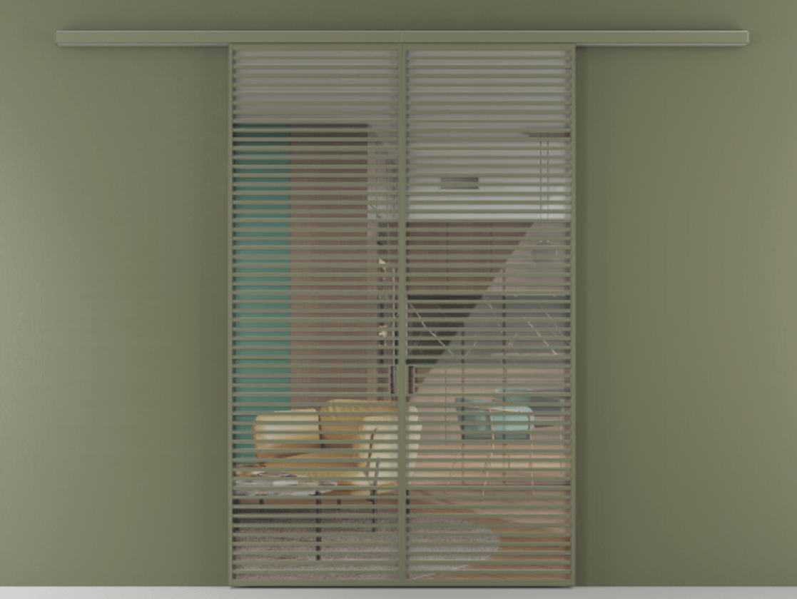 Перегородка Formato вдоль стены 2 створки АЛПР 040.07 Алюминий оливковый тёмный Рефлективное прозрачное стекло "Stopsol", калёное. Цена 23790 Br 1. Полотно 2 шт. (800/2100 мм)
2. Комплект установки раздвижной системы
3. Базовый комплект фурнитуры
4.Ручка RONDO
. Фабрика дверей Волховец 8 (800) 551 43 19 Перегородка Formato вдоль стены 2 створки АЛПР 040.07 Алюминий оливковый тёмный Рефлективное прозрачное стекло "Stopsol", калёное Цена 23790 Br | Volhovec